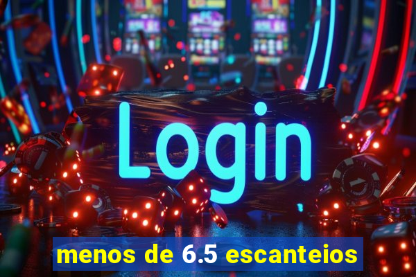 menos de 6.5 escanteios