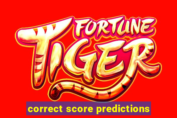 correct score predictions