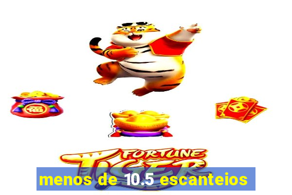 menos de 10.5 escanteios