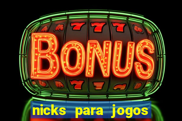 nicks para jogos de tiro