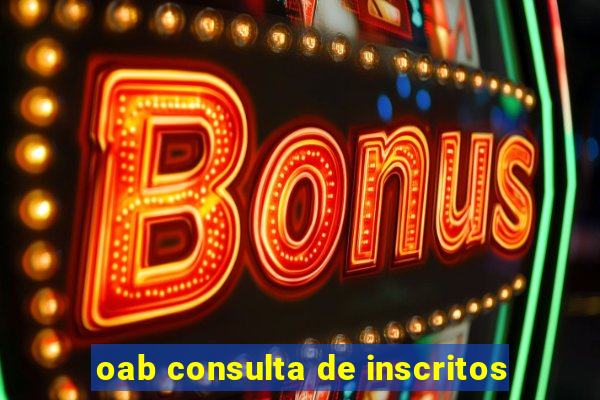 oab consulta de inscritos