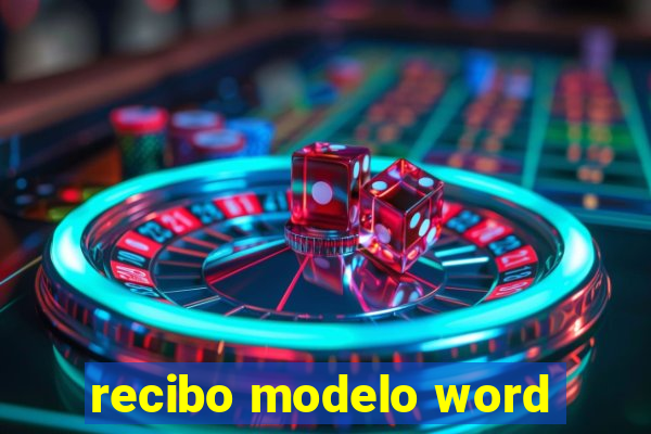 recibo modelo word