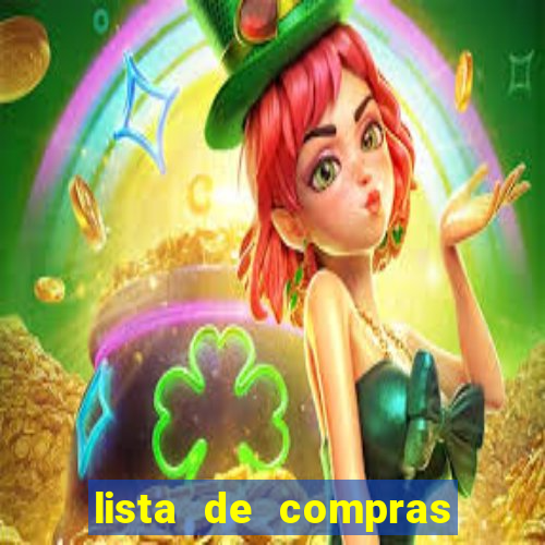lista de compras com 300 reais