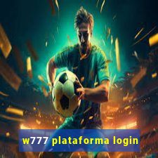 w777 plataforma login