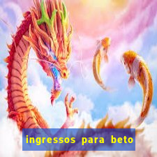 ingressos para beto carrero world