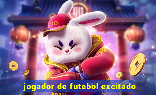 jogador de futebol excitado