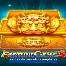 cartas de suicidio completas