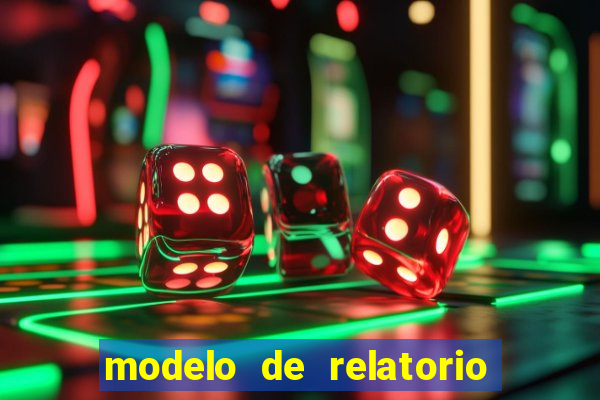 modelo de relatorio de estagio cruzeiro do sul