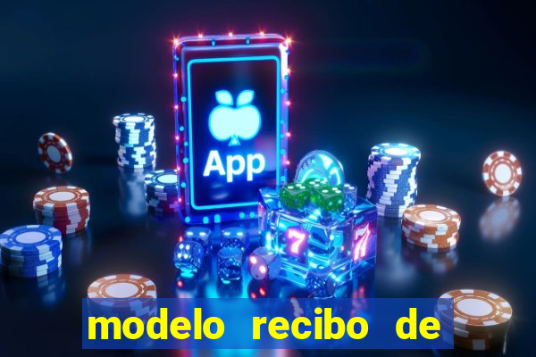 modelo recibo de pagamento word