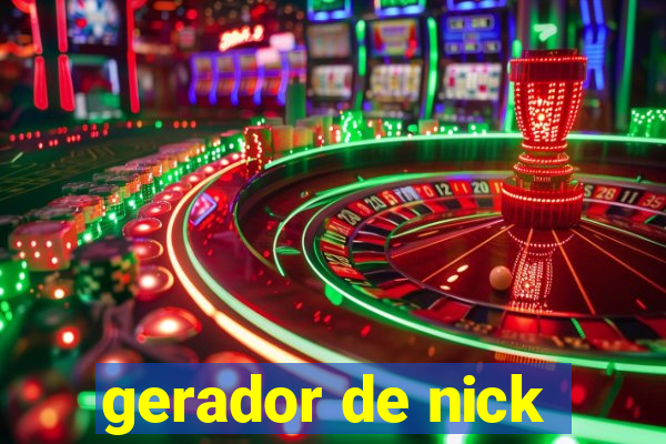 gerador de nick