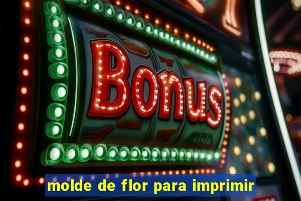 molde de flor para imprimir