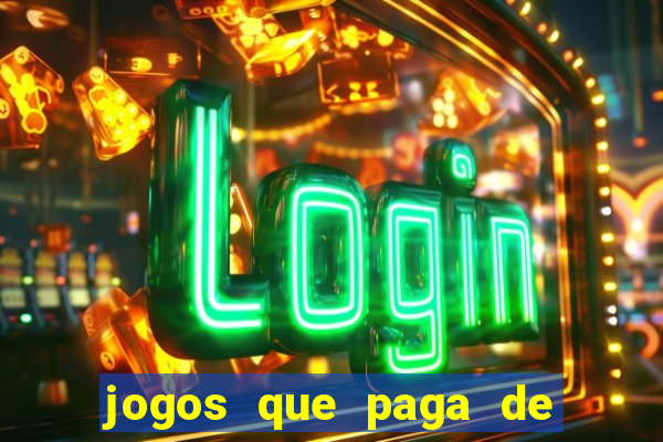 jogos que paga de verdade via pix