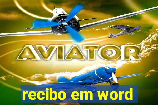 recibo em word