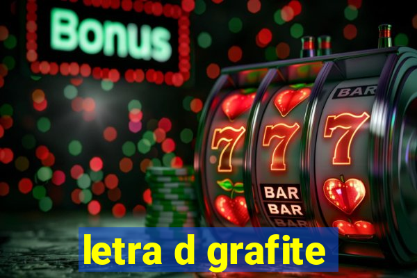 letra d grafite