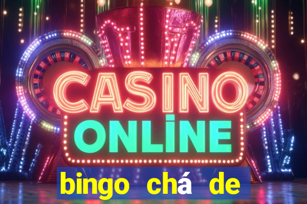 bingo chá de bebê excel