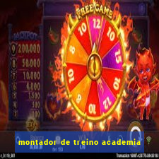 montador de treino academia