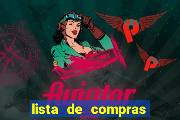 lista de compras para casa nova