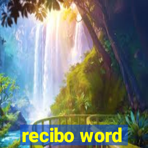 recibo word
