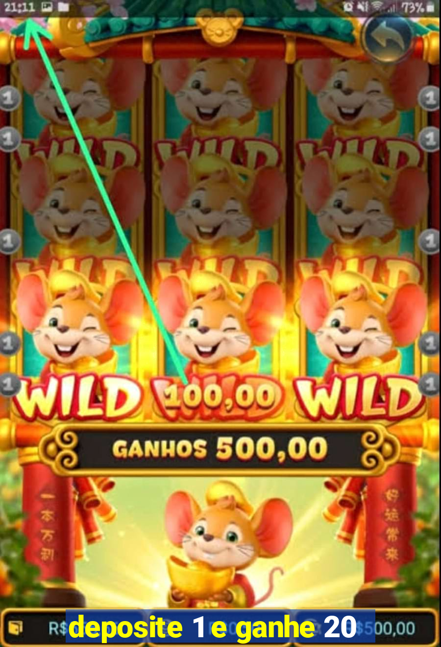 deposite 1 e ganhe 20