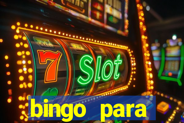 bingo para despedida de solteira para imprimir