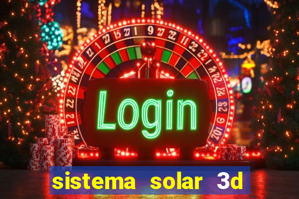 sistema solar 3d em movimento
