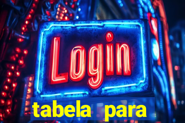 tabela para misturar cores